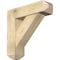 Ekena Millwork Traditional Craftsman Rough Sawn Bracket w/ Offset Brace, Douglas Fir, 8"W x 28"D x 28"H BKT0806X28X28TRA04RDF - alternate 1